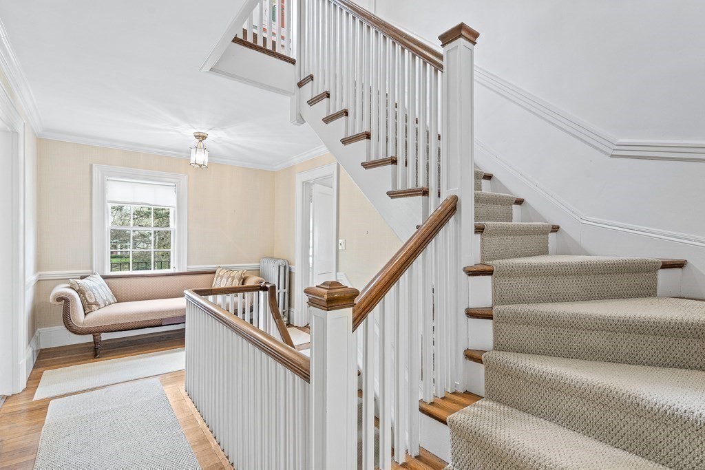 218 Middlesex Road Brookline, MA 02467 - Photo 17 of 30 a view of entryway and hall with wooden floor