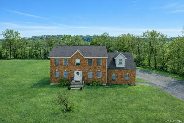 a aerial view of a house
