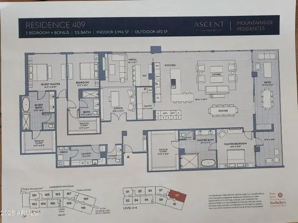 $5,950,000 | 5000 North Camelback Ridge Drive, Unit 409, Scottsdale, AZ 85251