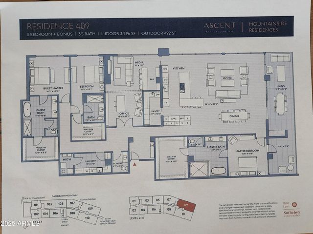 $5,950,000 | 5000 North Camelback Ridge Drive, Unit 409, Scottsdale, AZ 85253