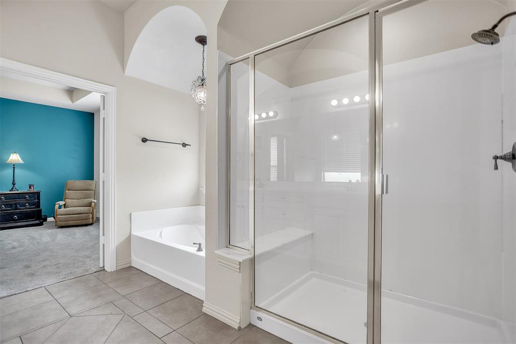 12286 Emerald Ranch Lane North Forney, TX 75126 - Photo 20 of 40 Primary bath with jetted garden tub and separate shower
