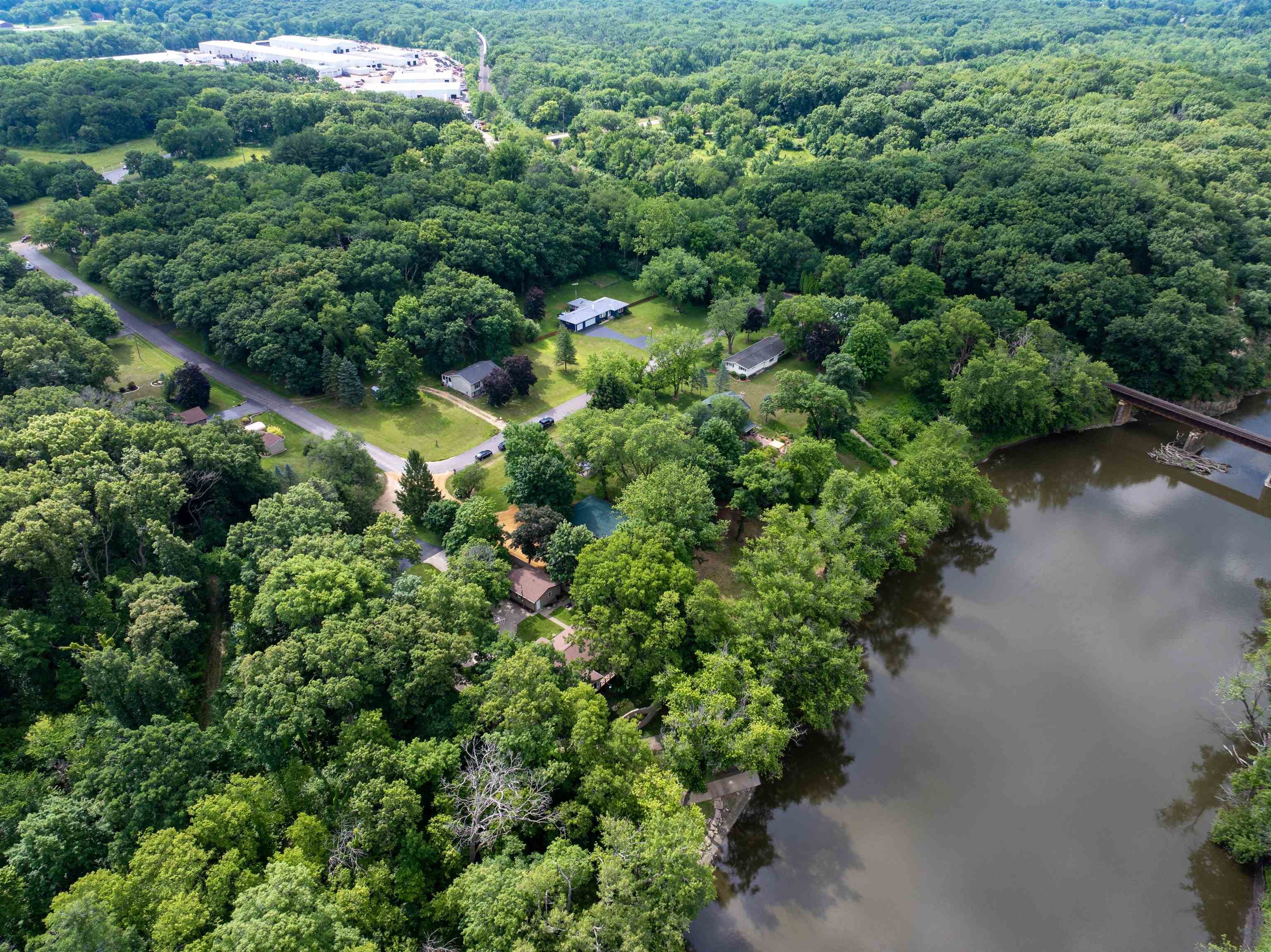 1162 South Bradley Road Oregon, IL 61061 - Photo 67 of 78 an aerial view of a house with a yard