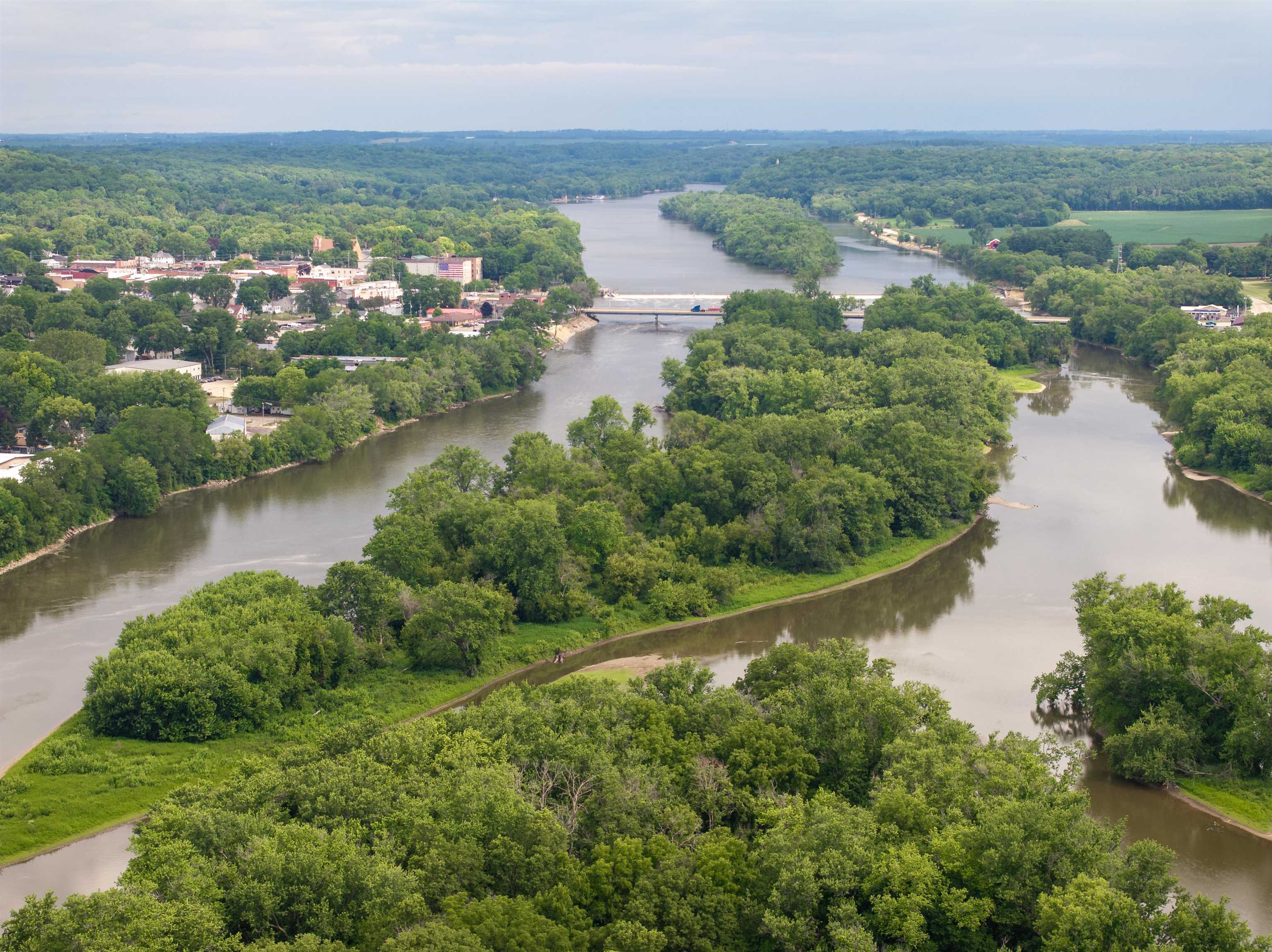 1162 South Bradley Road Oregon, IL 61061 - Photo 72 of 78 an aerial view of residential houses with outdoor space and lake view