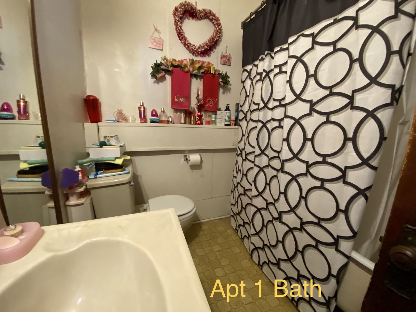 104 South Franklin Street Dwight, IL 60420 - Photo 13 of 18 a bathroom with a sink and a mirror