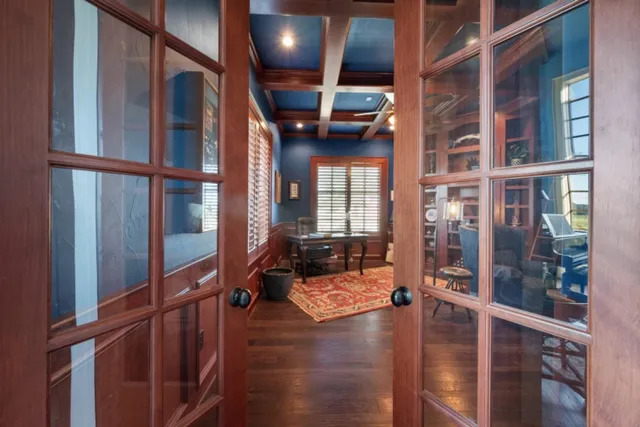 a view of balcony with couch