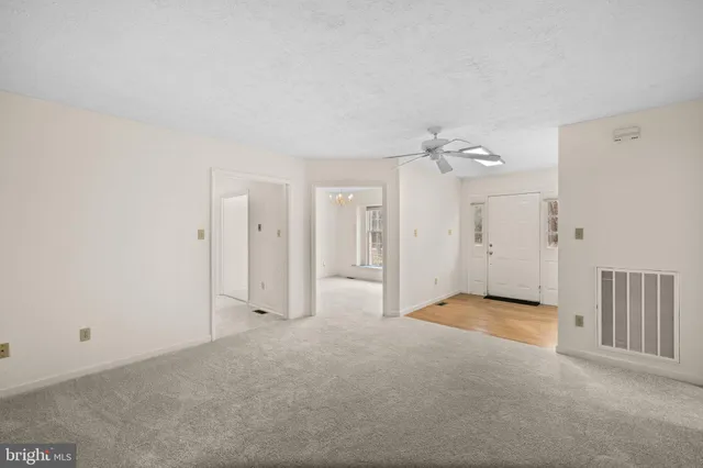 a view of an empty room