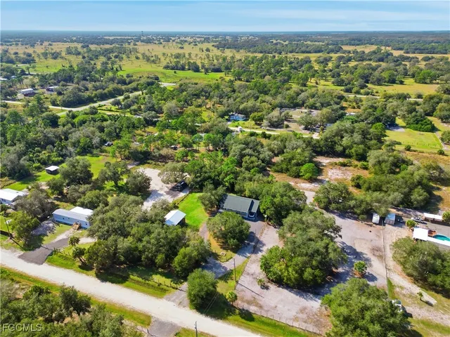 a view of a garden with an outdoor space