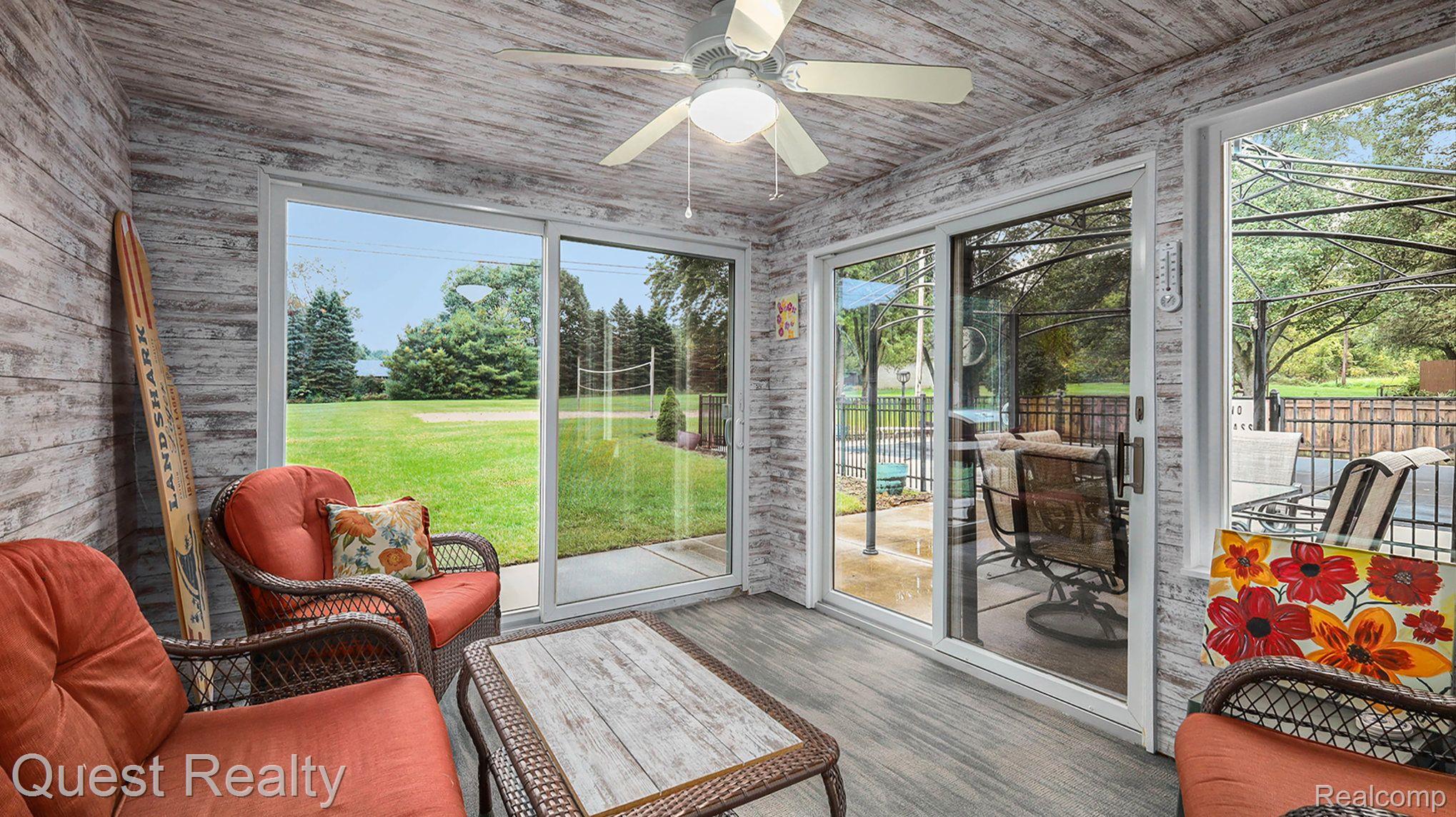 9290 Allen Road Clarkston, MI 48348 - Photo 22 of 56 AMAZING 3 season room 2/ sliders! The views!!!!!!