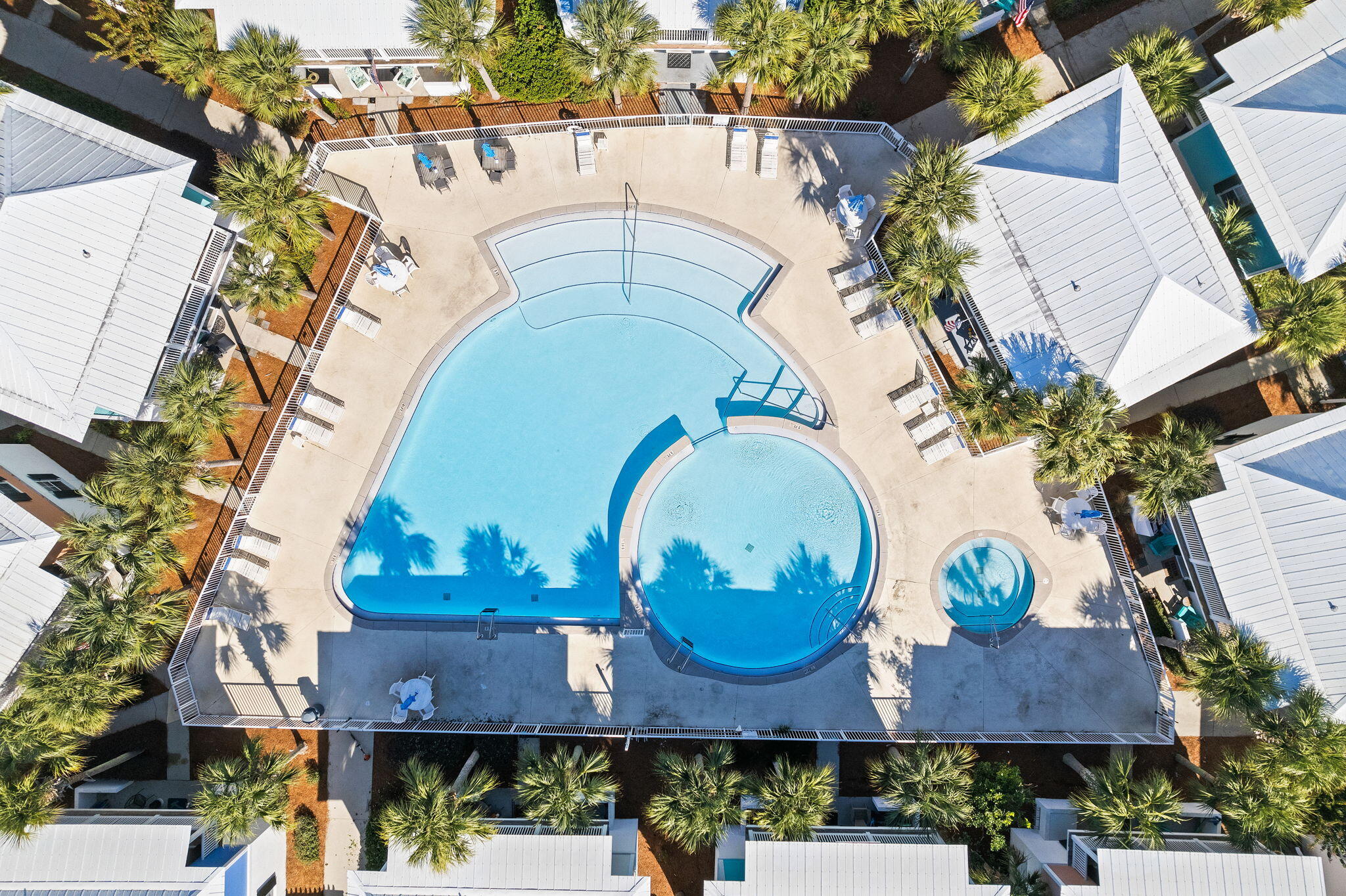 198 Somerset Bridge Road, Unit 137 Santa Rosa Beach, FL 32459 - Photo 31 of 46 an aerial view of a house with garden space and swimming pool