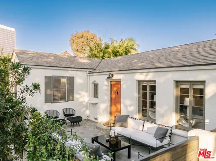 a view of a house with a patio