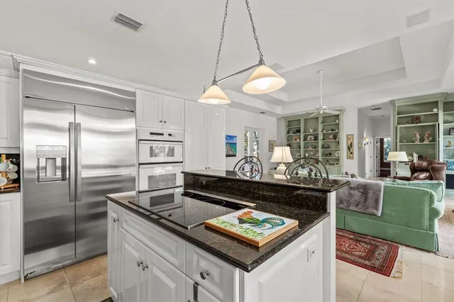 a bedroom with a bed and furniture