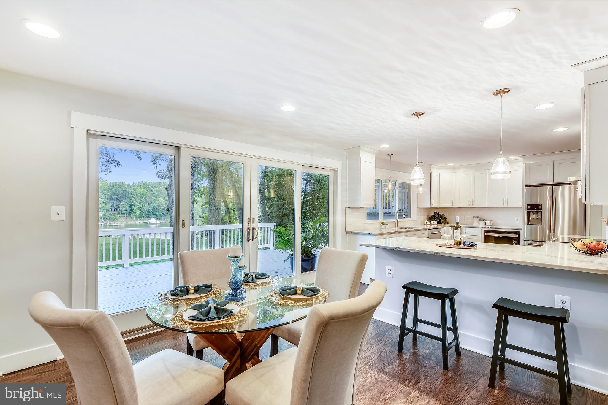 714 Dill Road Severna Park, MD 21146 - Photo 16 of 59 Dining room with view out to deck and kitchen
