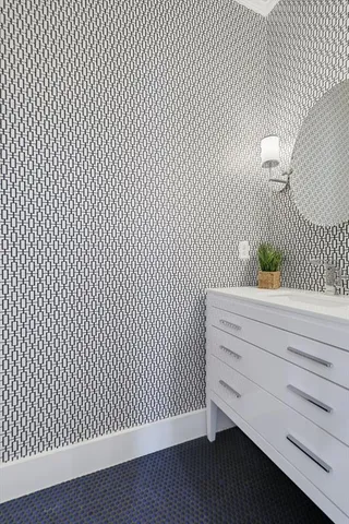 a bathroom with a sink