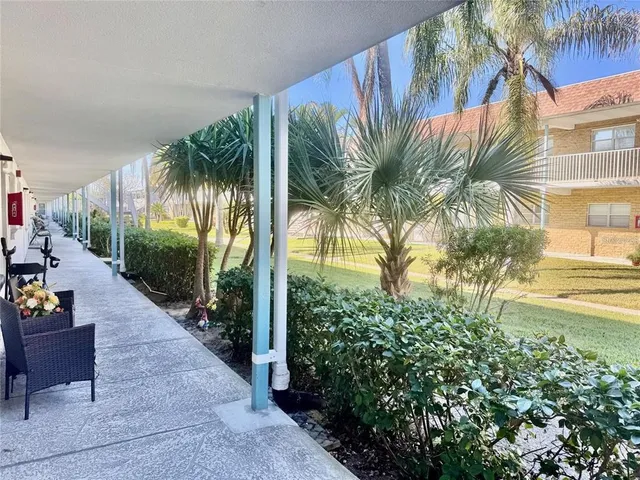 a view of a backyard of a house