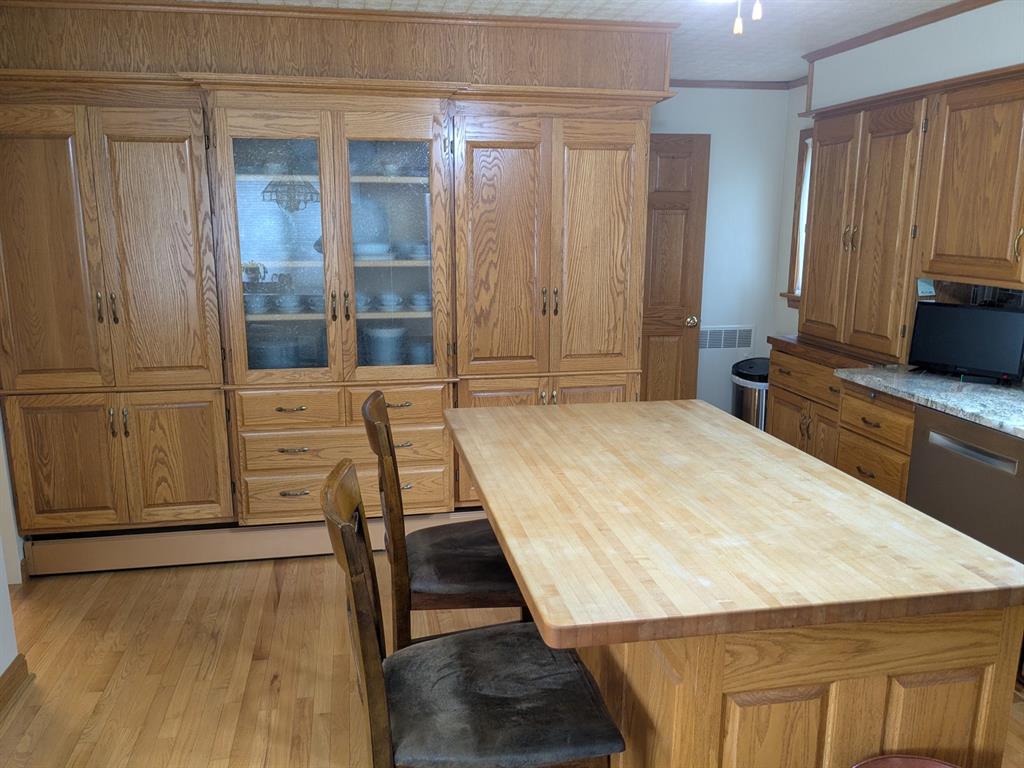 637 Wallace Run Road Beaver Falls, PA 15010 - Photo 6 of 43 Butcher Block Island with storage, Custom built Solid Oak Cabinets