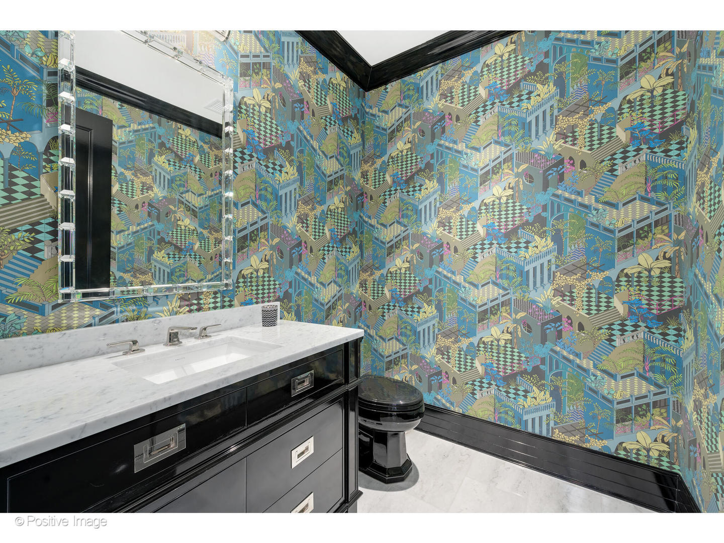 9 West Walton Street, Unit 1501 Chicago, IL 60610 - Photo 32 of 37 a bathroom with a sink mirror vanity and toilet