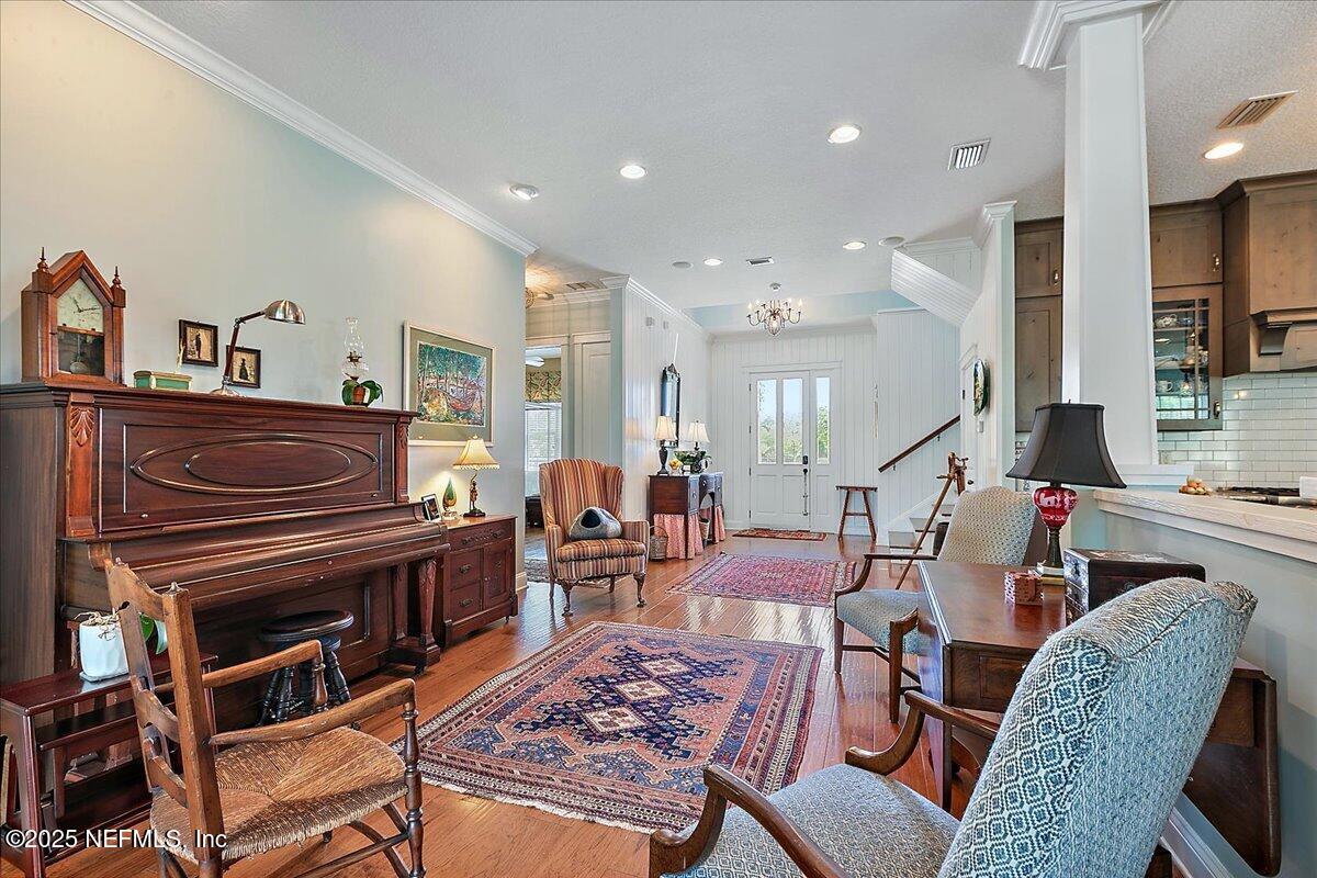 411 Ranch Road Ponte Vedra, FL 32081 - Photo 14 of 56 a living room with furniture and wooden floor