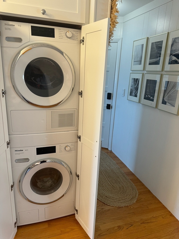 72 Front Street, Unit 4 Marblehead, MA 01945 - Photo 15 of 16 a utility room with dryer and washer