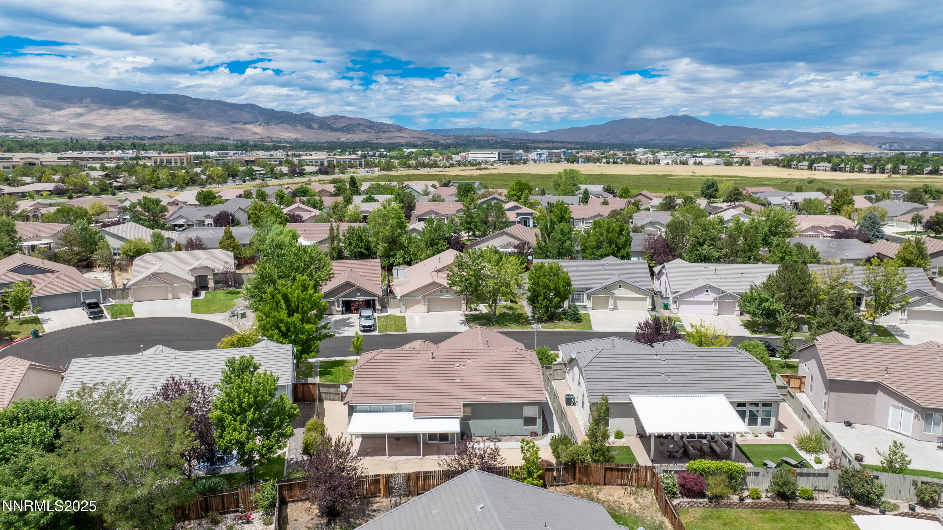 1260 Edgehill Court, Unit ARBOR Reno, NV 89521 - Photo 47 of 50 an aerial view of residential houses with outdoor space and street view