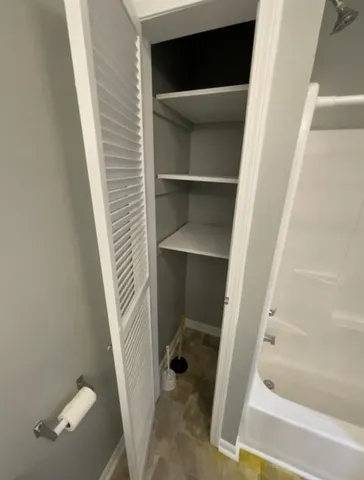 a view of a storage & utility room