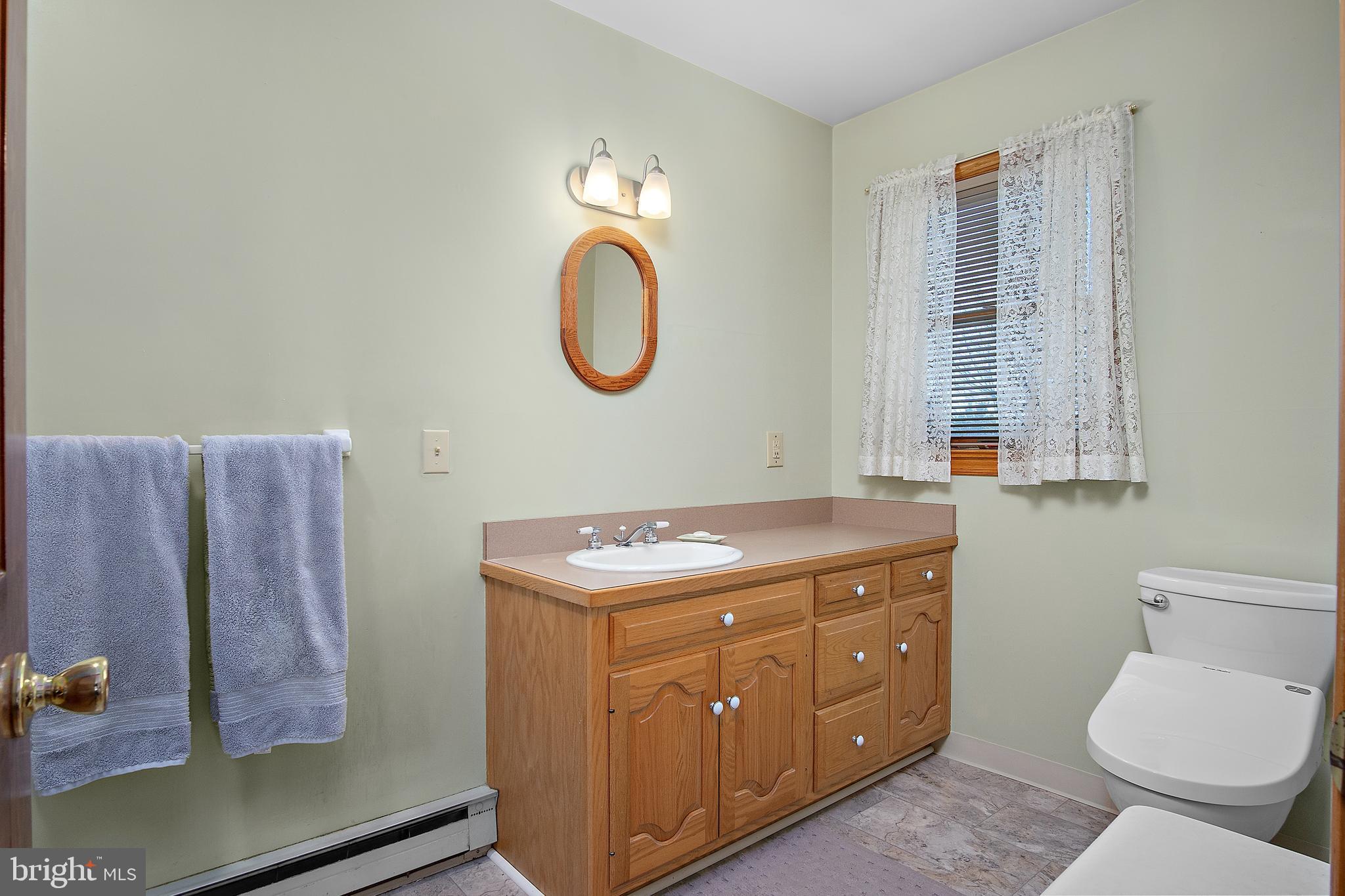 13810 Franks Run Road Smithsburg, MD 21783 - Photo 25 of 72 a bathroom with a toilet a sink and mirror