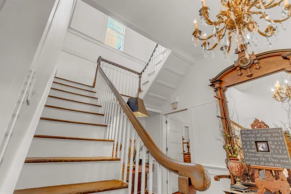 a view of a two chairs in the porch