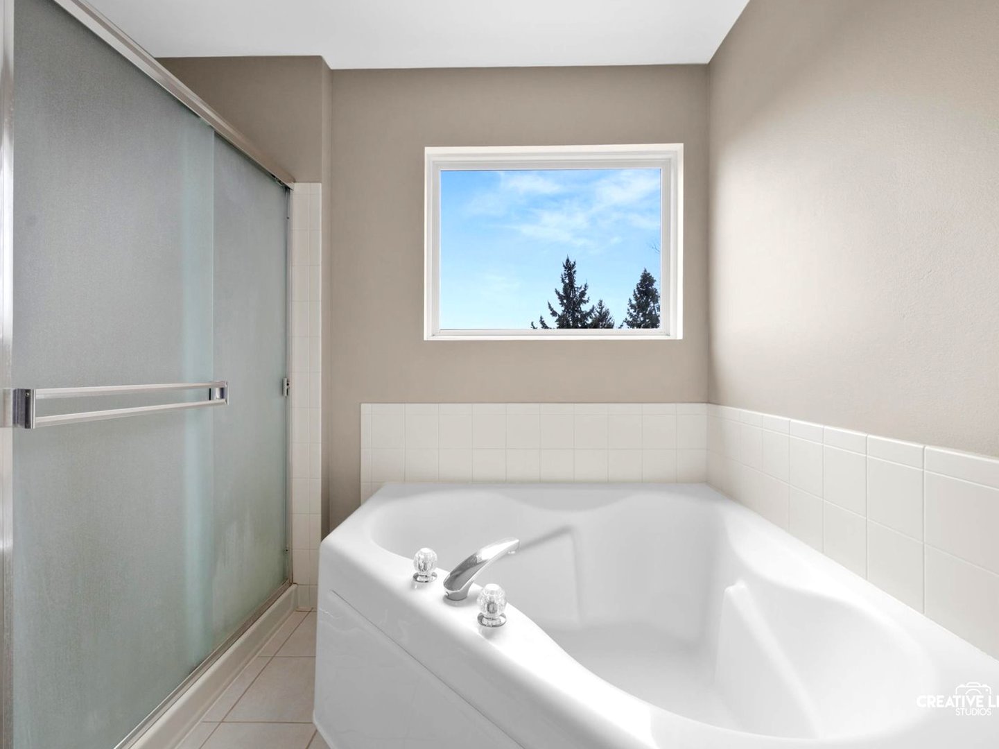 1524 West Mooseheart Road North Aurora, IL 60542 - Photo 14 of 32 a white bath tub sitting in a bathroom