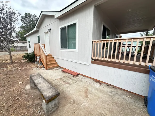 a view of wooden deck
