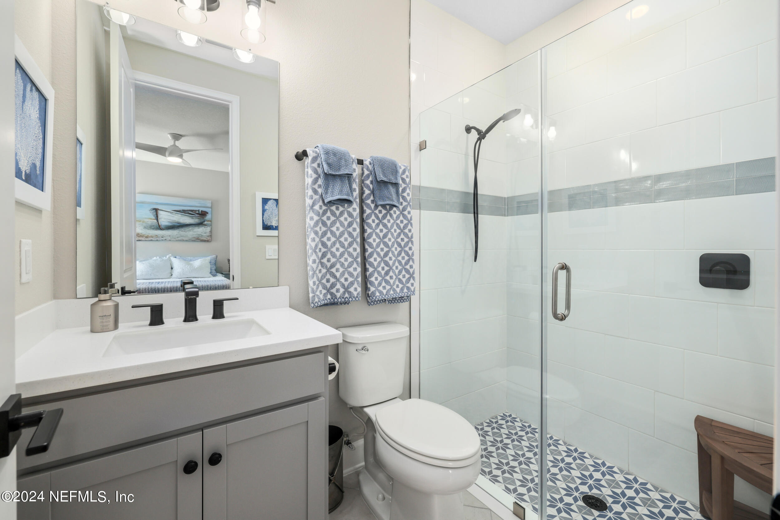 98 Sumter Pl Street St. Augustine, FL 32092 - Photo 64 of 84 a bathroom with a sink toilet and shower