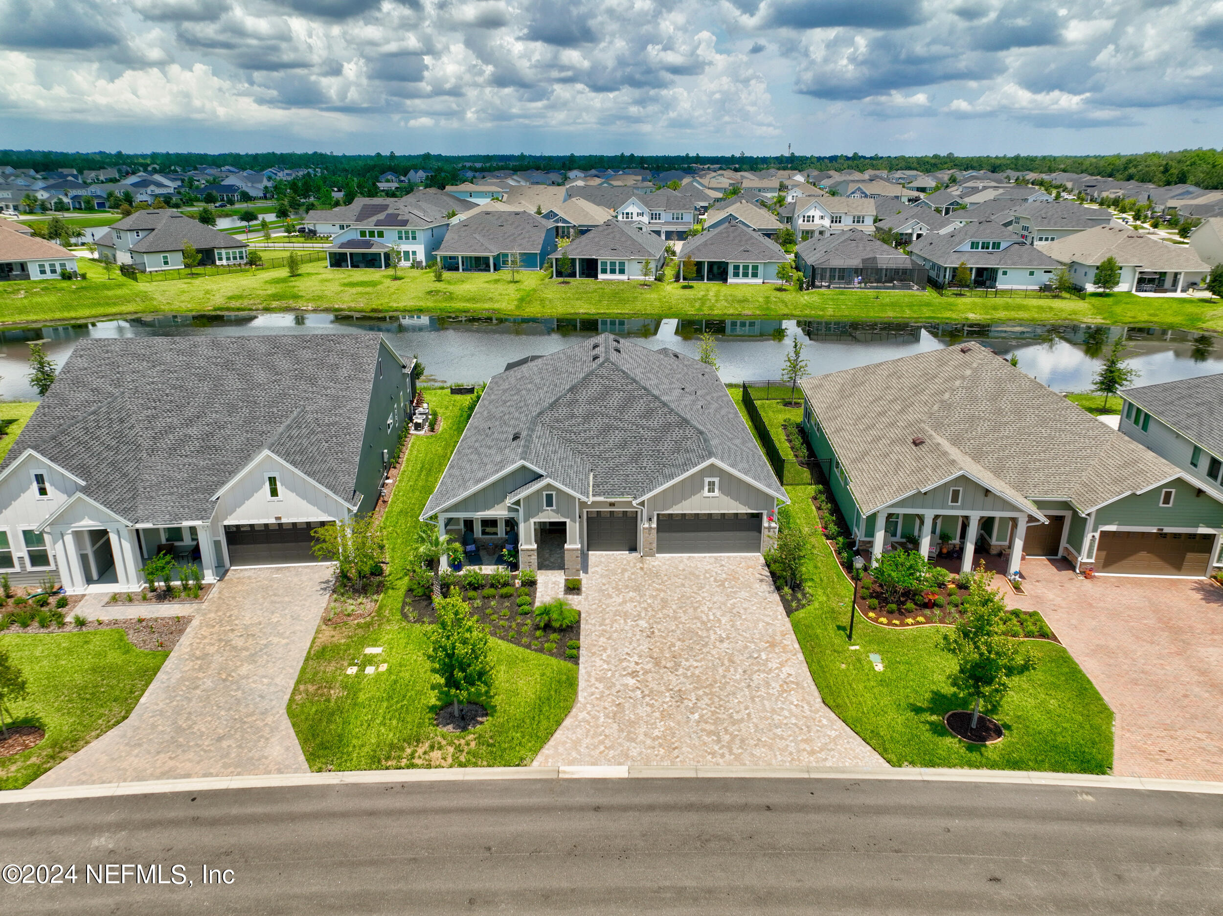 98 Sumter Pl Street St. Augustine, FL 32092 - Photo 74 of 84 an aerial view of a house with garden space and street view