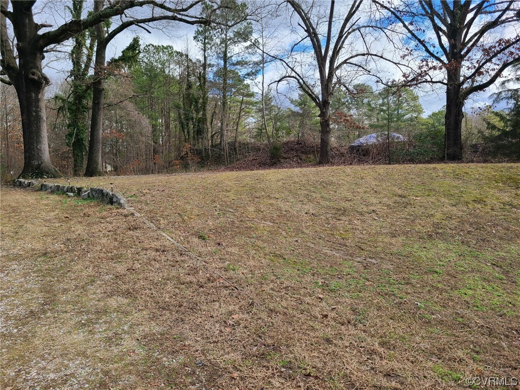 11231 Chester Road Chester, VA 23831 - Photo 17 of 18 a backyard of a house with large trees