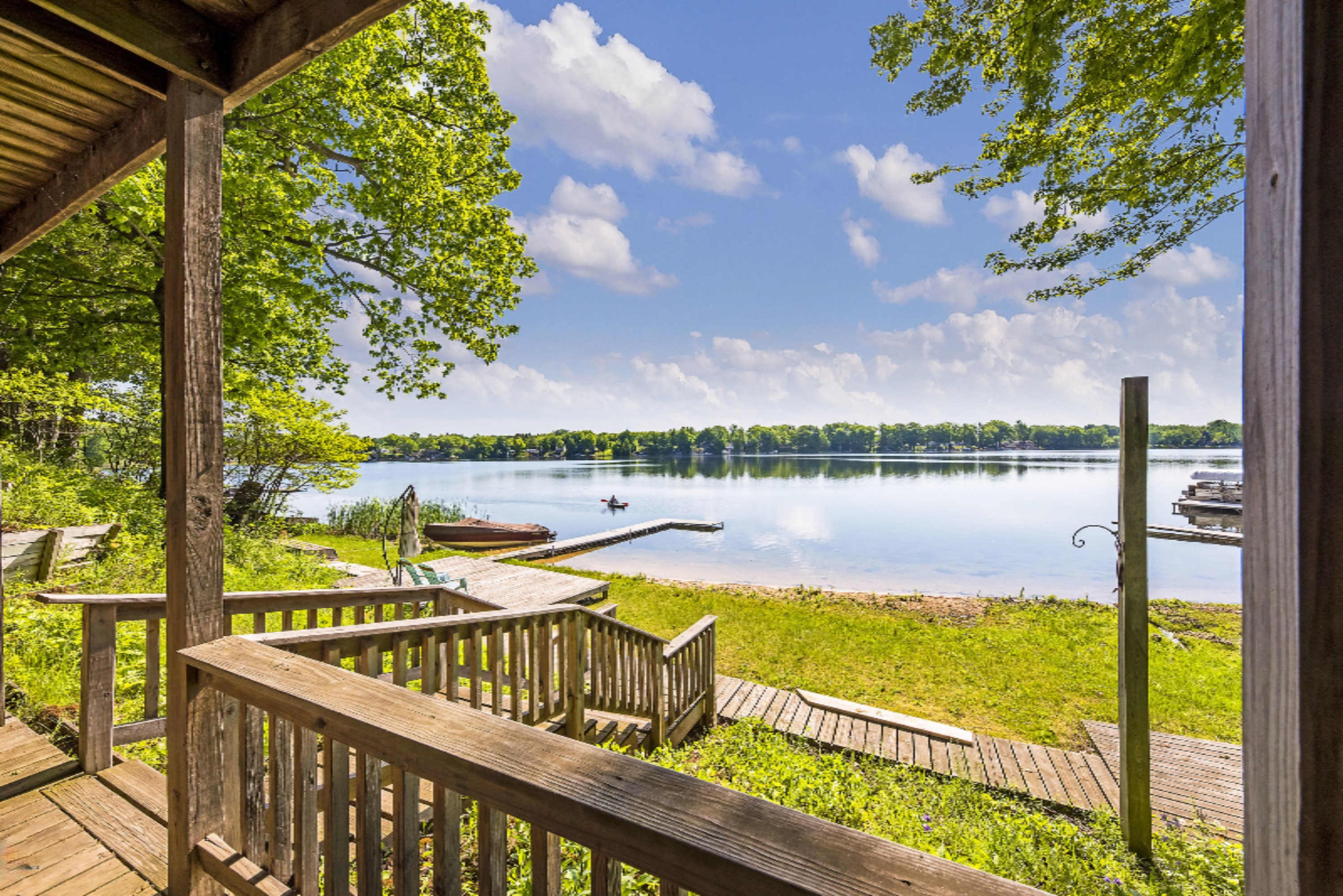 5300 Stella Road Custer, MI 49405 - Photo 31 of 47 Lake view from patio