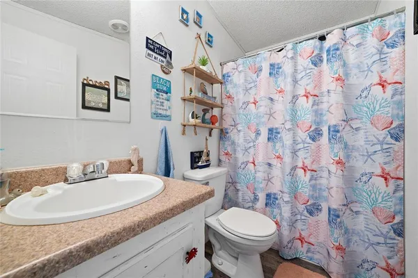 a bathroom with a sink and toilet