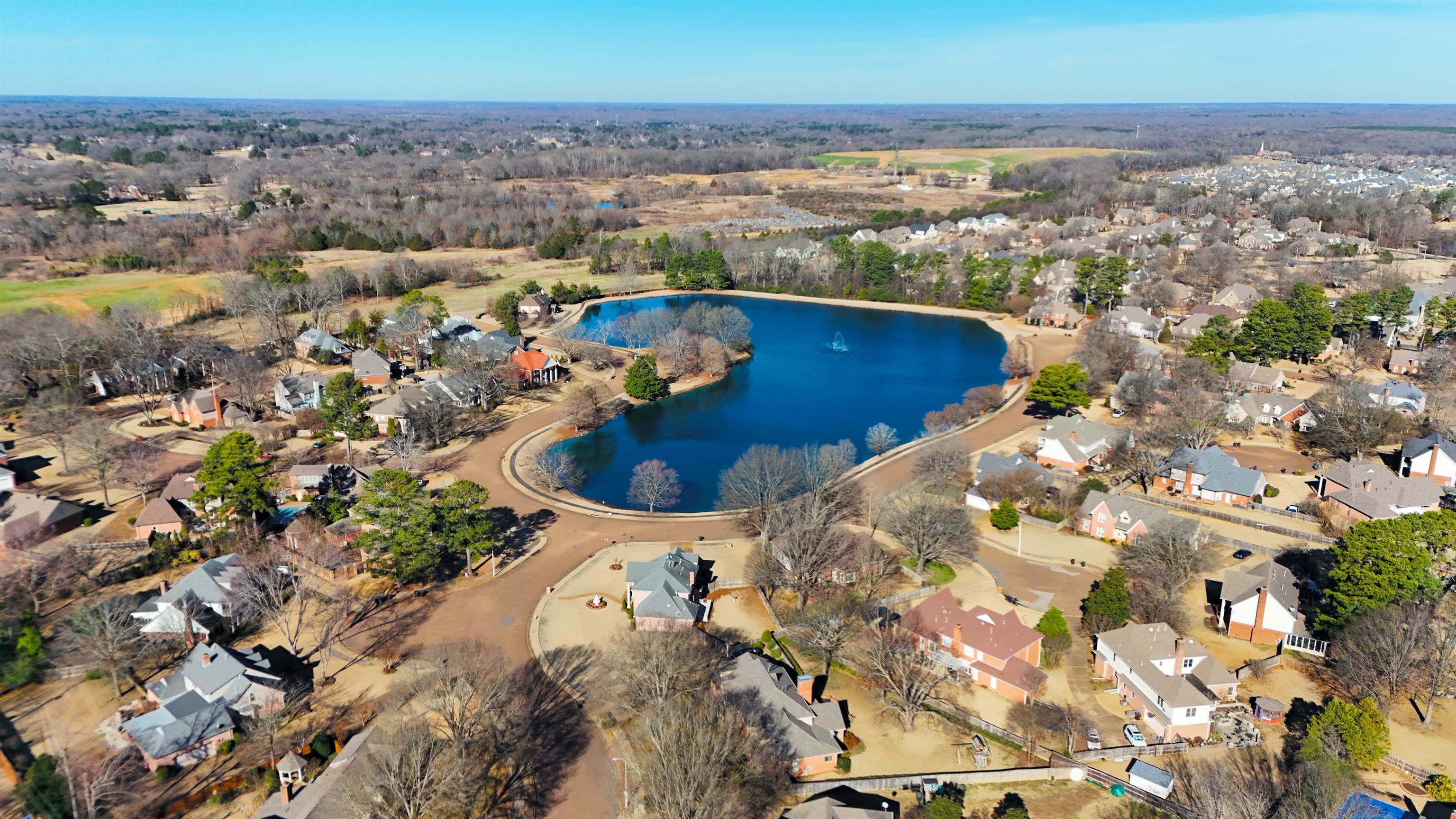1195 Frank Road Collierville, TN 38017 - Photo 16 of 35 Aerial view of property and surrounding area featuring nearby suburban area