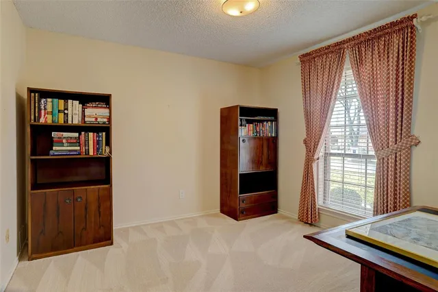 a view of a backyard with a garden and plants