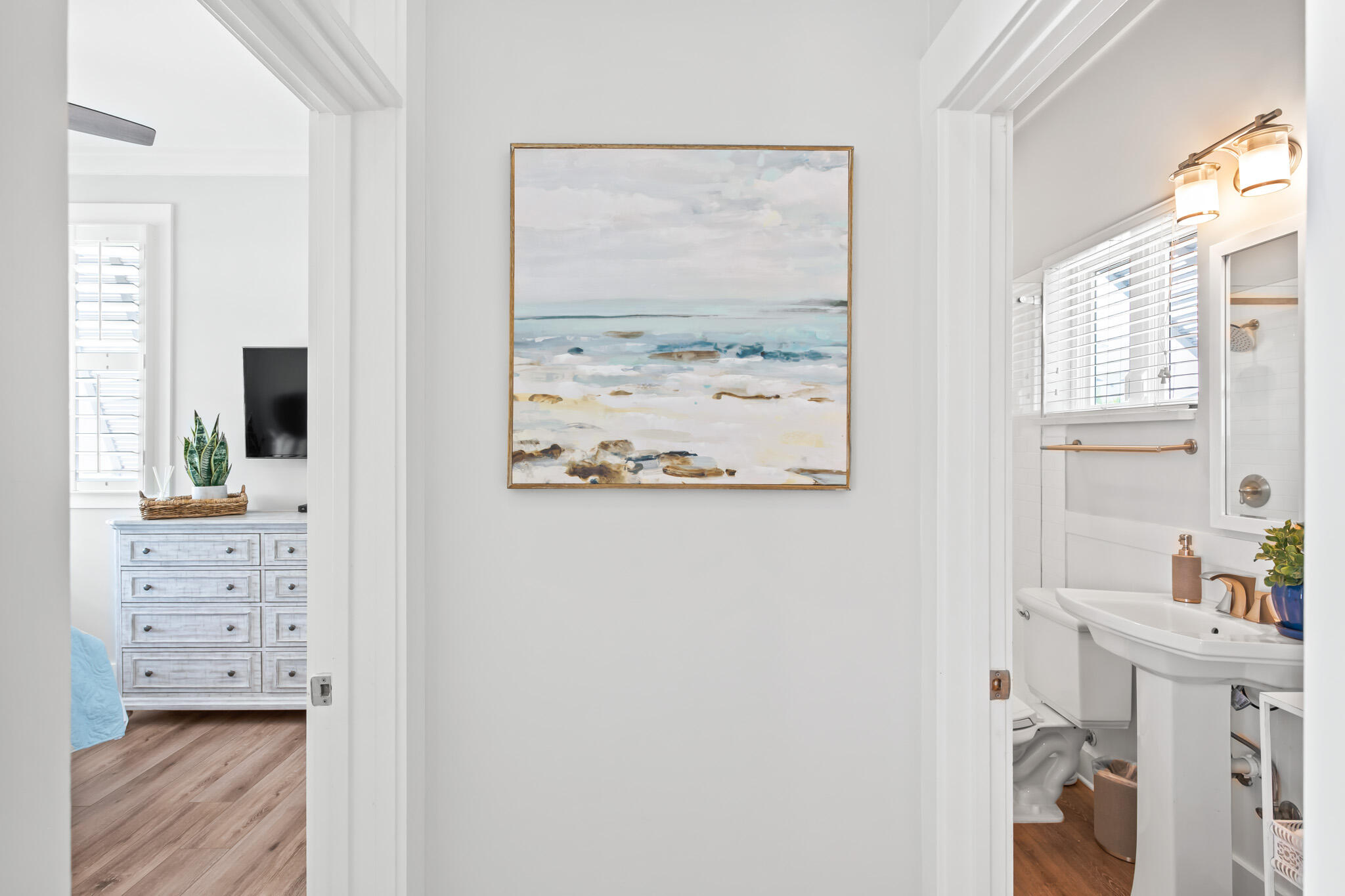 15 Fort Panic Road Santa Rosa Beach, FL 32459 - Photo 47 of 84 a view of walk in closet with clothes and shoes