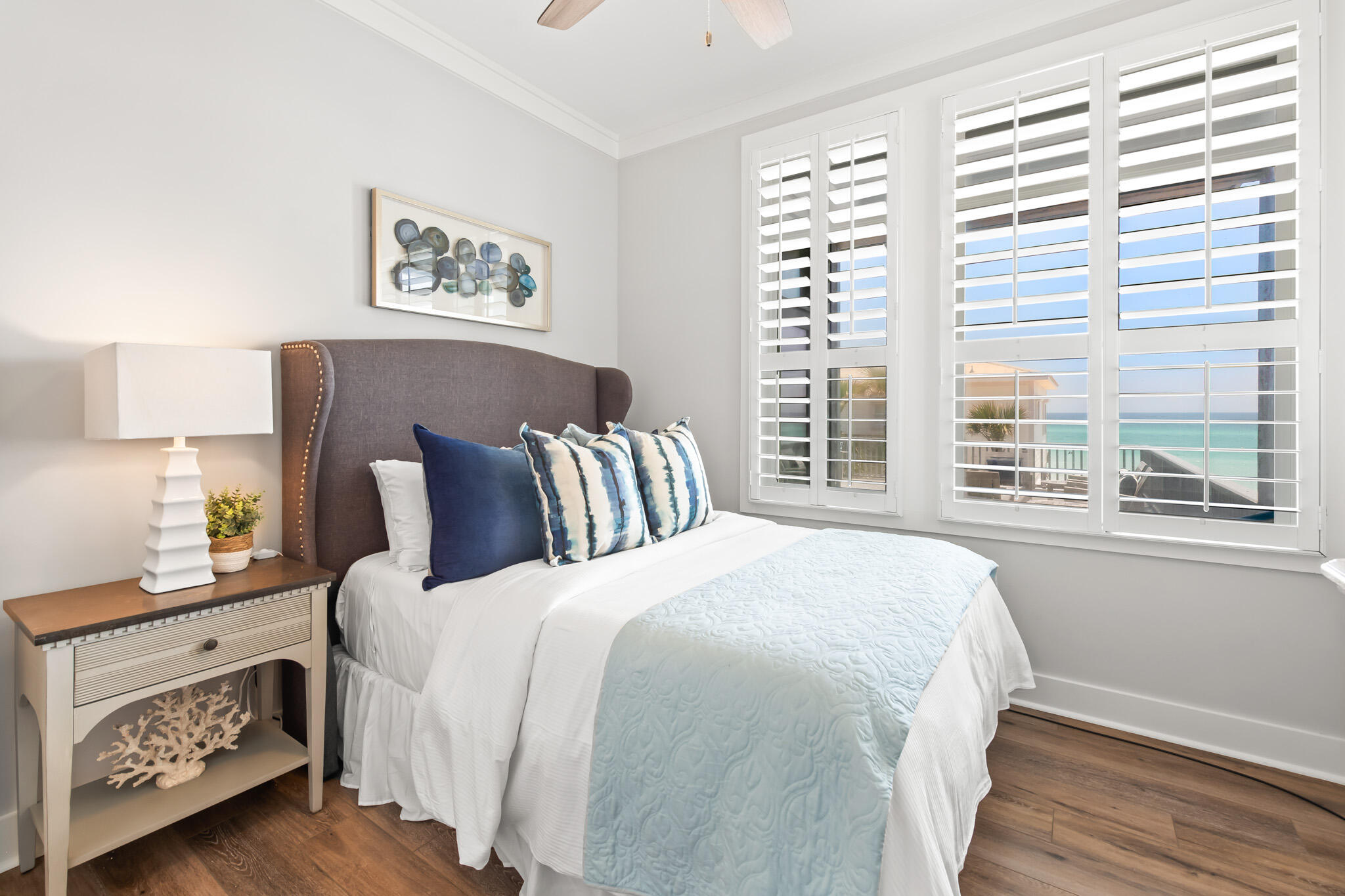15 Fort Panic Road Santa Rosa Beach, FL 32459 - Photo 51 of 84 a bedroom with a bed a dresser and a window