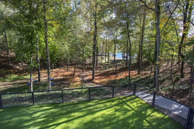a view of an outdoor space and deck