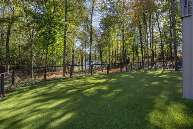a view of balcony with furniture