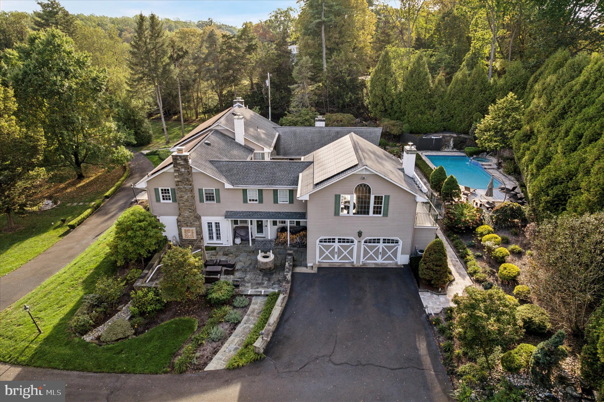 1087 Mt Eyre Road Washington Crossing, PA 18977 - Photo 19 of 77 an aerial view of a house with a yard