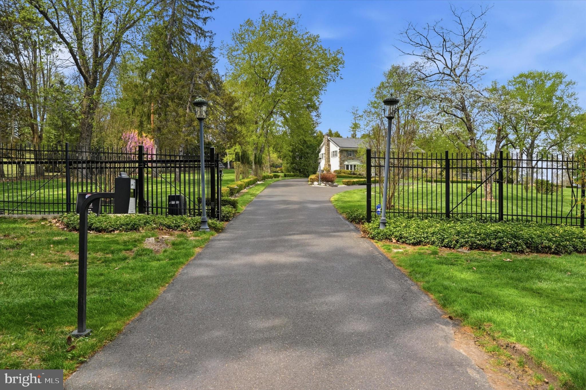 1087 Mt Eyre Road Washington Crossing, PA 18977 - Photo 3 of 77 Charming pathway to a serene retreat.