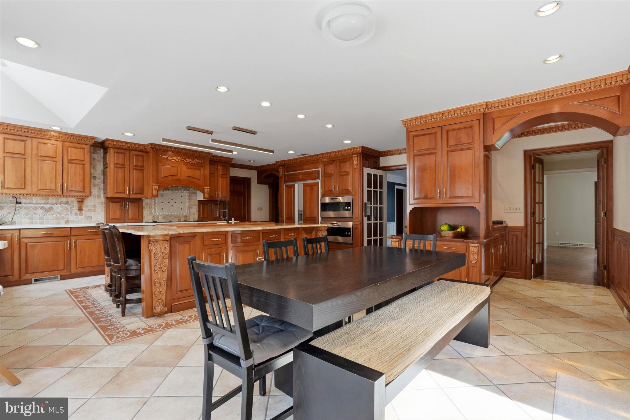 1087 Mt Eyre Road Washington Crossing, PA 18977 - Photo 49 of 77 Spacious kitchen with rich wood accents.