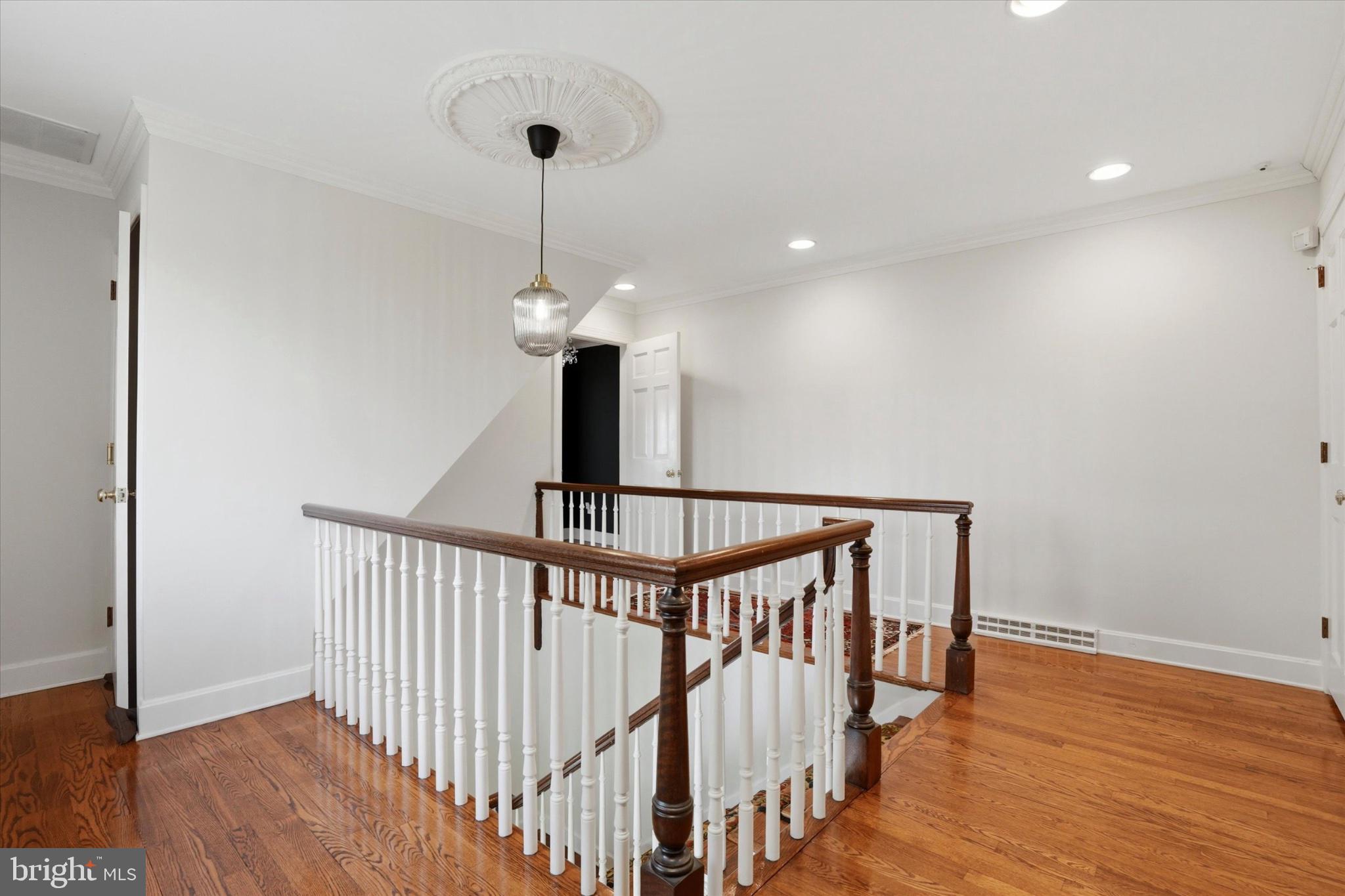 1087 Mt Eyre Road Washington Crossing, PA 18977 - Photo 54 of 77 Elegant staircase with classic charm.