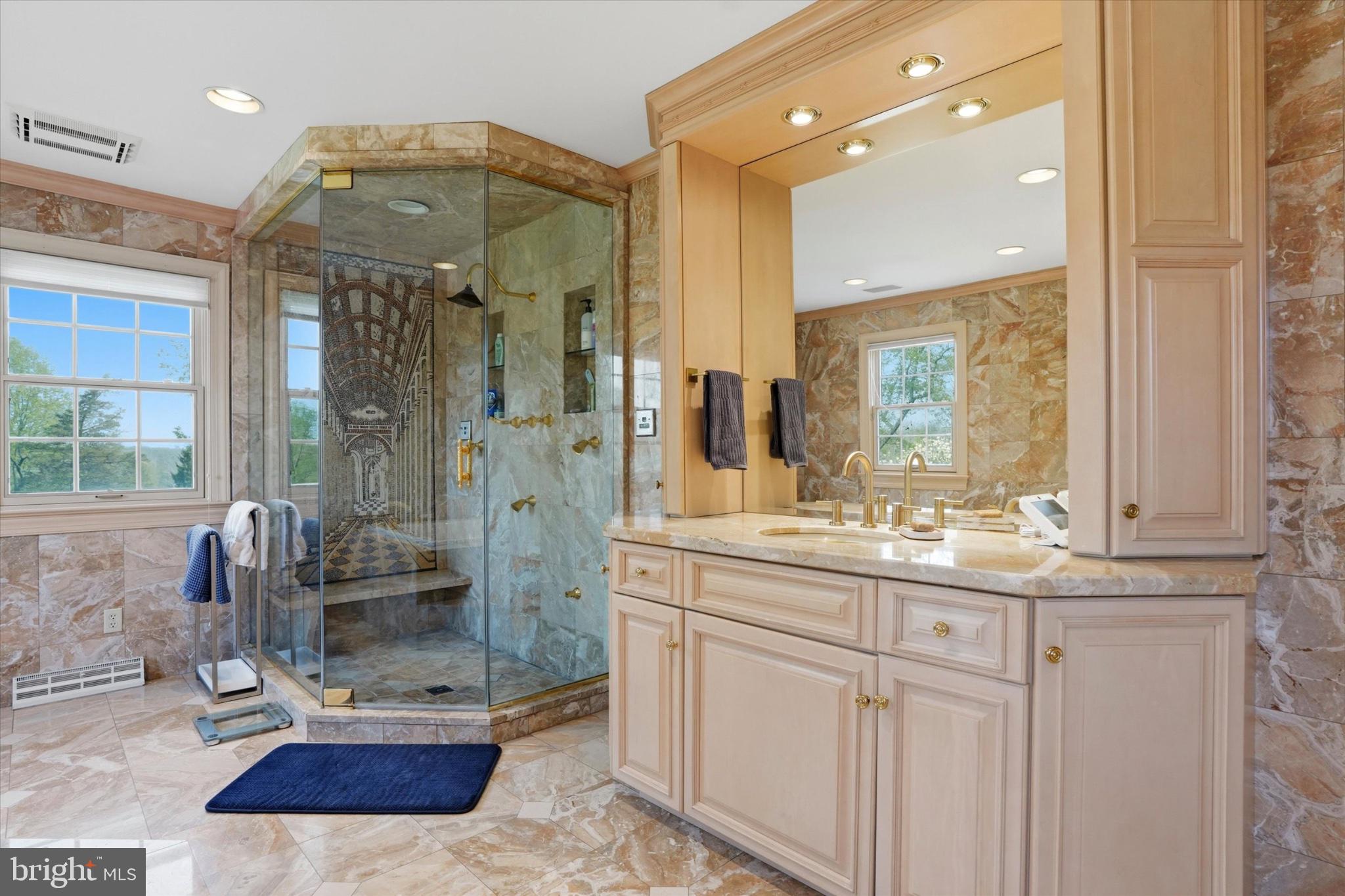 1087 Mt Eyre Road Washington Crossing, PA 18977 - Photo 57 of 77 Elegant stone-clad spa retreat.