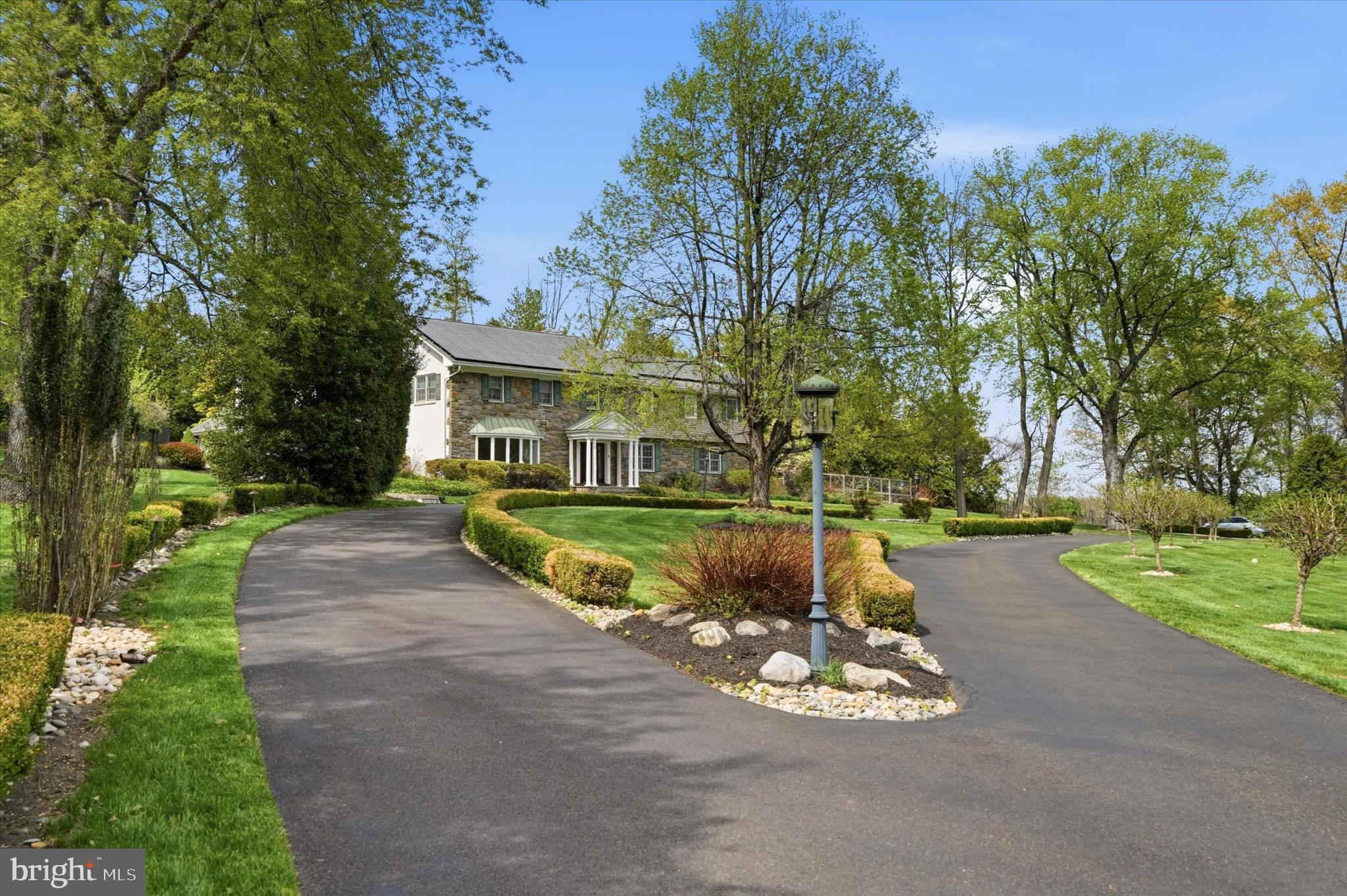 1087 Mt Eyre Road Washington Crossing, PA 18977 - Photo 6 of 77 Charming estate with lush landscaping.