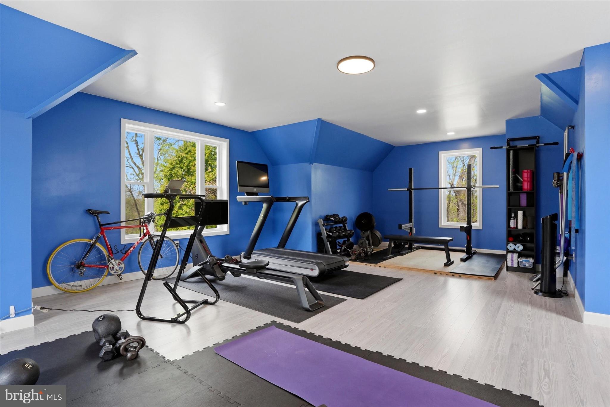 1087 Mt Eyre Road Washington Crossing, PA 18977 - Photo 68 of 77 Vibrant home gym with natural light.