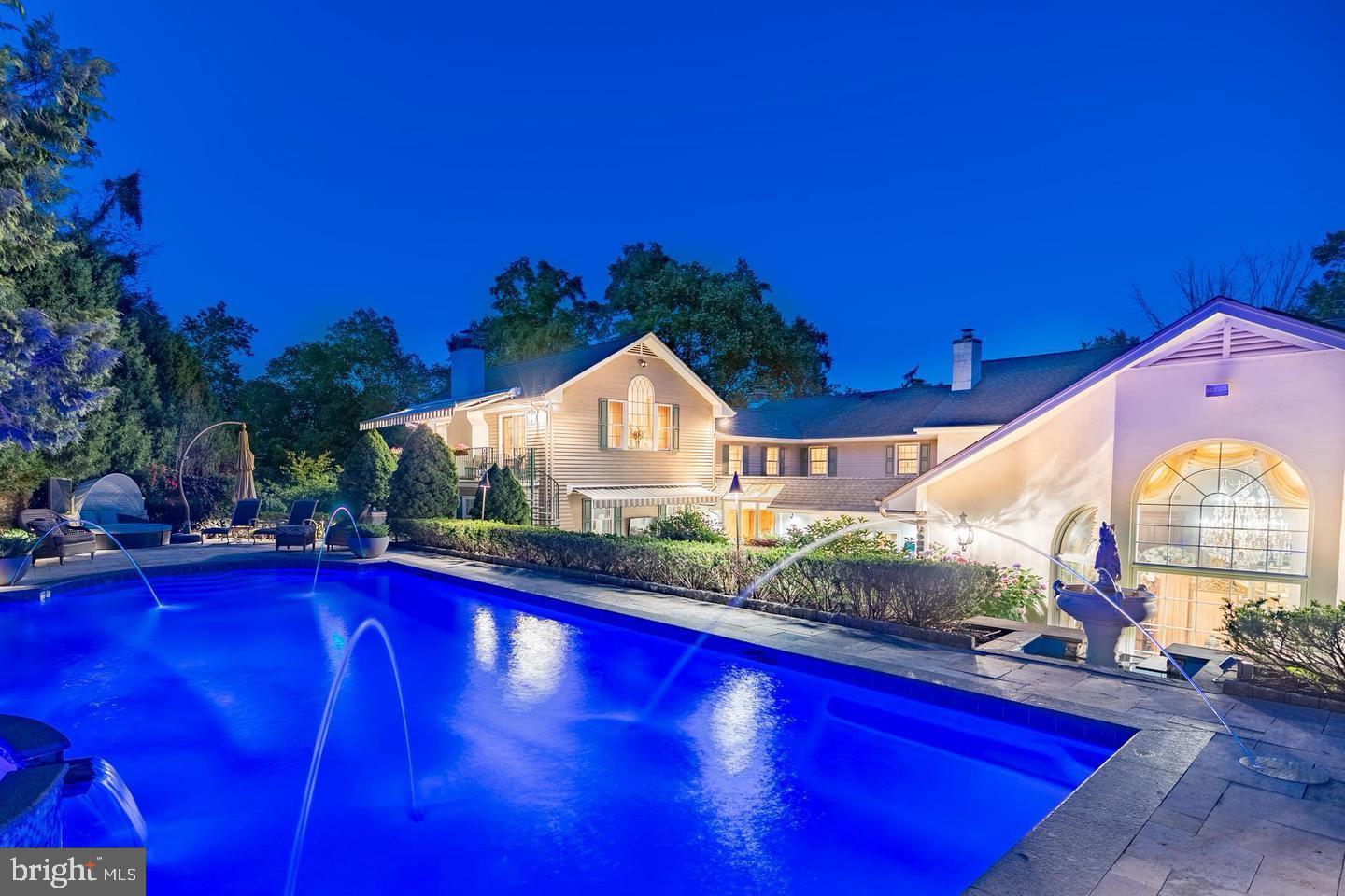 1087 Mt Eyre Road Washington Crossing, PA 18977 - Photo 72 of 77 a front view of a house with swimming pool