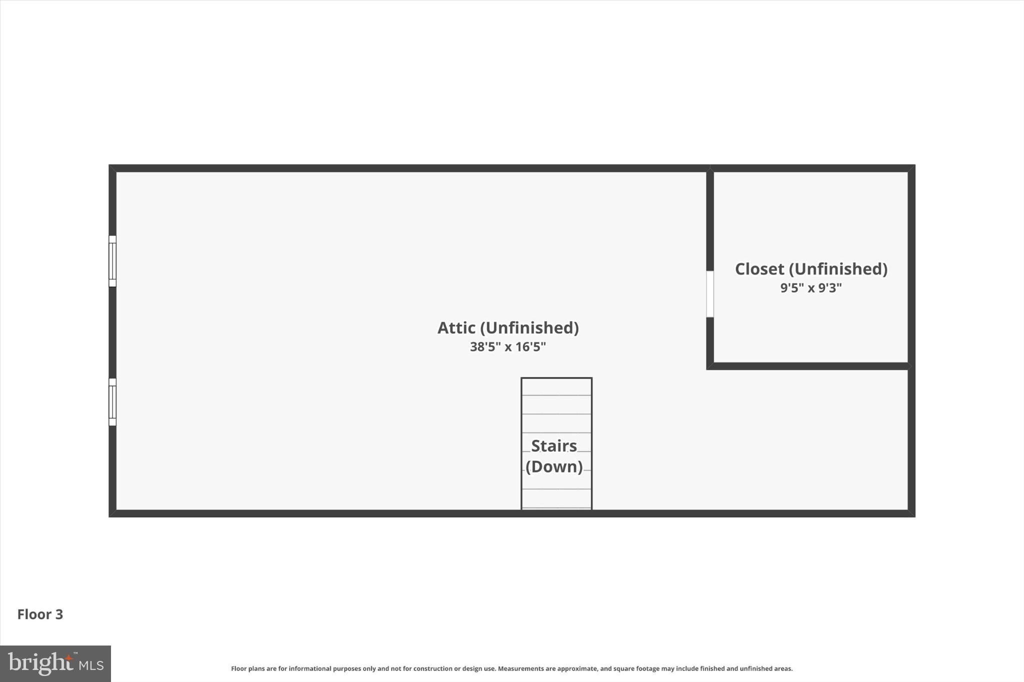 1087 Mt Eyre Road Washington Crossing, PA 18977 - Photo 76 of 77 Spacious unfinished attic and closet.