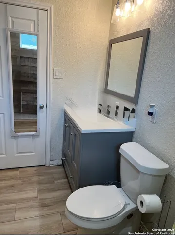 a view of a park with a tree