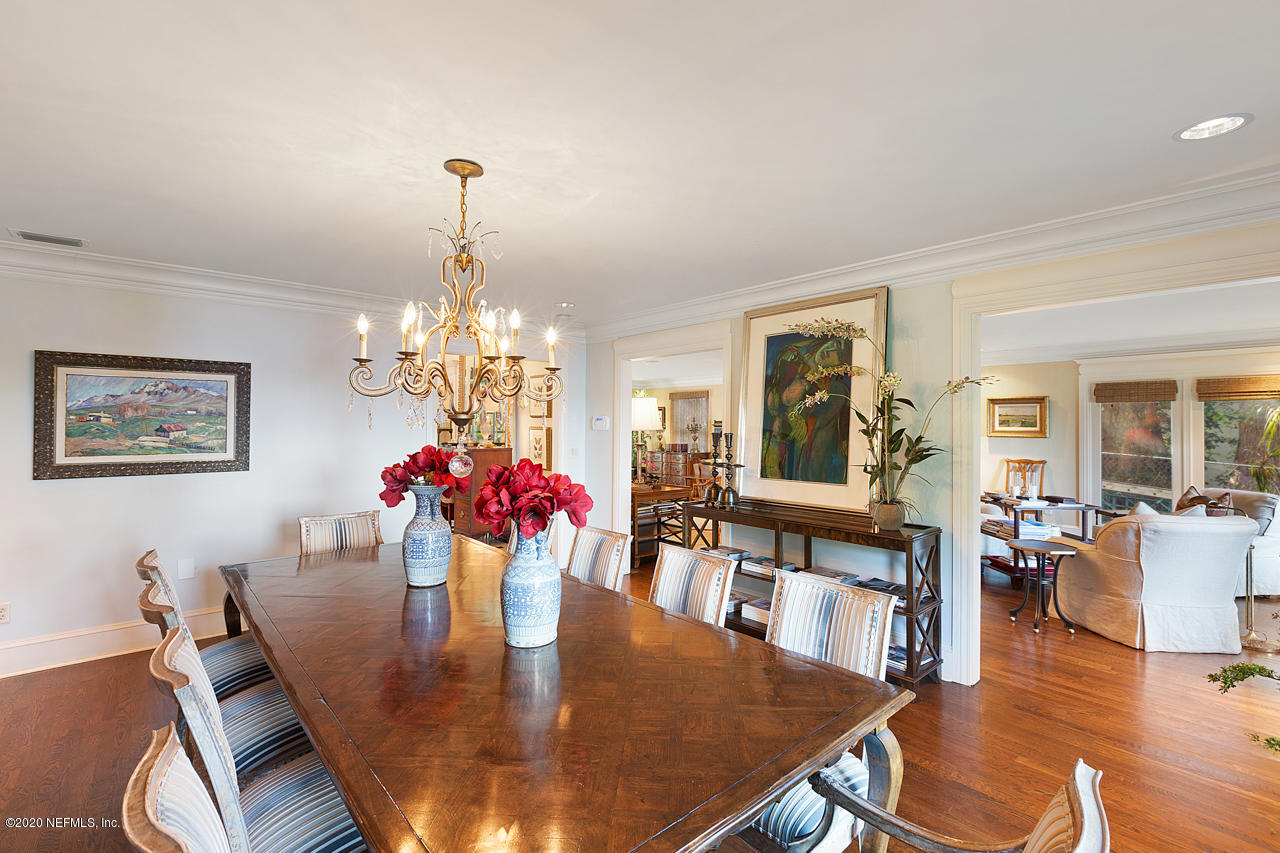 5015 River Point Road Jacksonville, FL 32207 - Photo 14 of 49 a view of a dining room with furniture and wooden floor